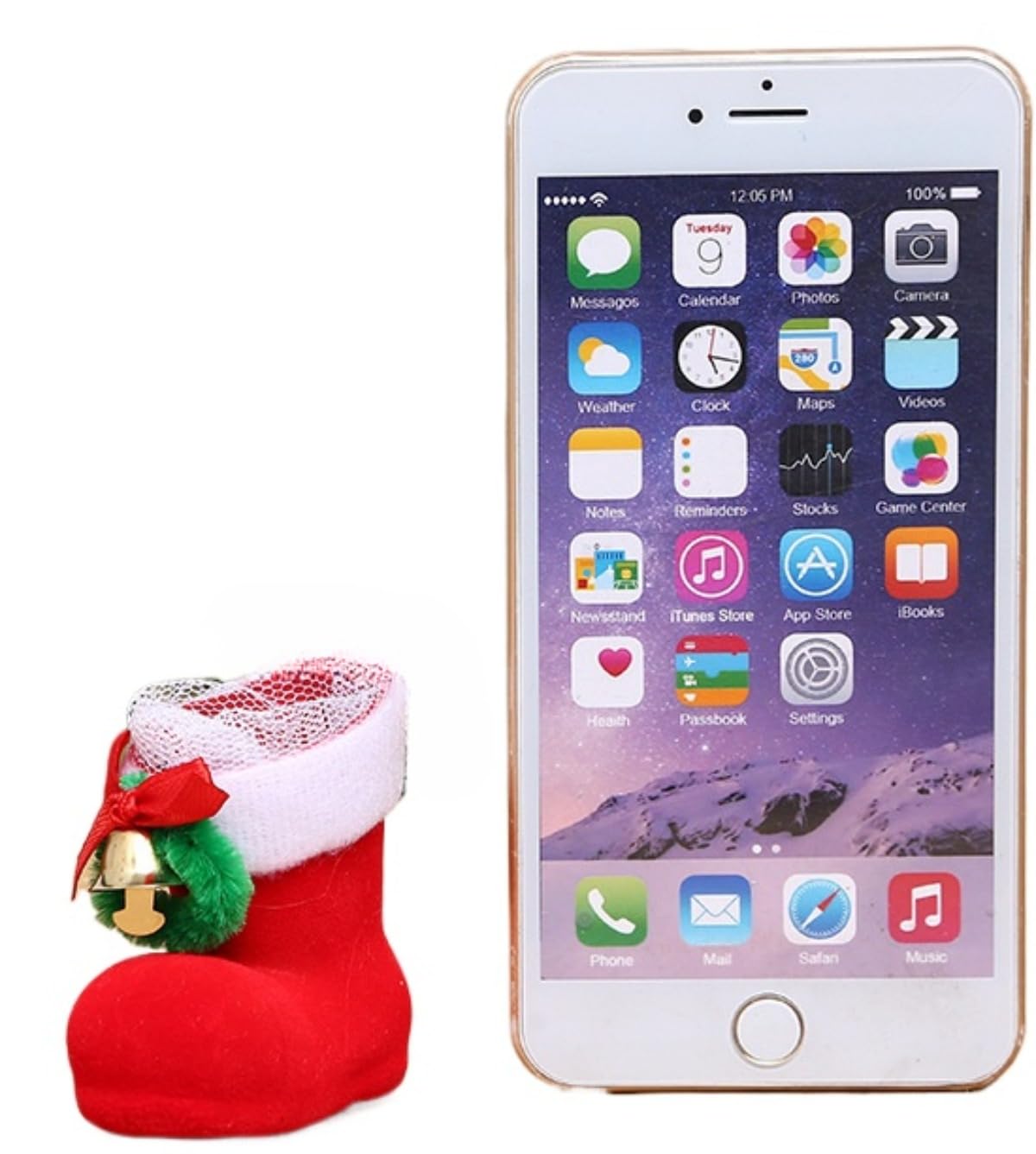 イギリス 輝くクリスマスブーツプレゼント♡ Amazon.co.jp: Breaklockクリスマスブーツ キャンディ靴 お菓子入れ